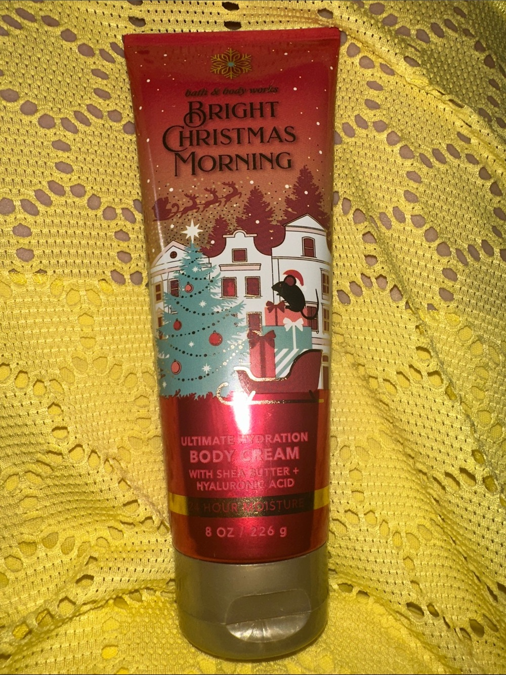 Bath & Body Works Bright Christmas Morning Red Body Cream